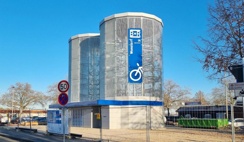 Automatisches Fahrradparkhaus in Wunstorf